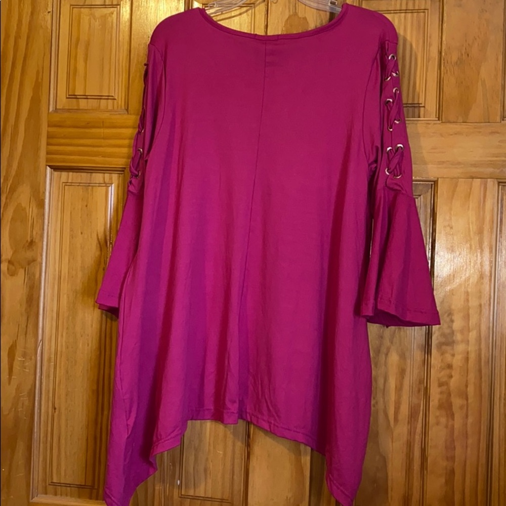 Bell Sleeve Top - Rouge Collection - 1X - Picture 3 of 6